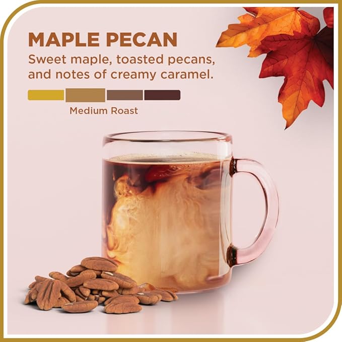 Don Francisco's Maple Pecan Ground Coffee, Medium Roast – Flavored 100% Arabica, 3-Pack (12 oz Bags), Premium Coffee for Drip, Pour Over & French Press