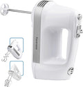 Kenmore Electric Hand Mixer – 5 Speed Handheld Blender, Electric Egg Beater with Whisk, Beater, Dough Hooks, Storage Case, Turbo Boost for Cake Mix, Batidora de Mano Eléctrica
