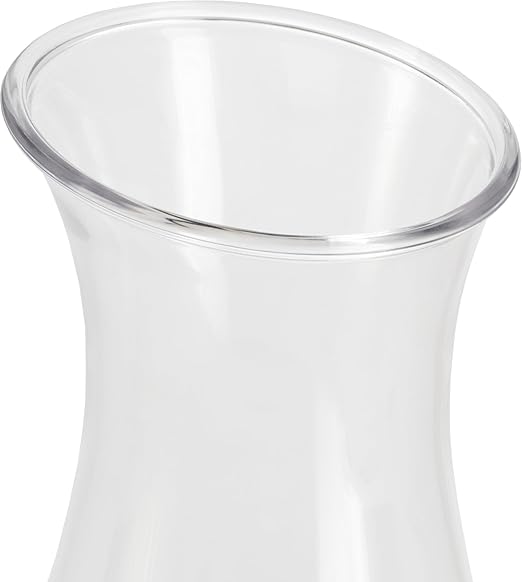 Carlisle FoodService Products 7090207 Cascata Carafe Juice Jar Beverage Decanter Only, Plastic, 1 L, Clear (Pack of 12)