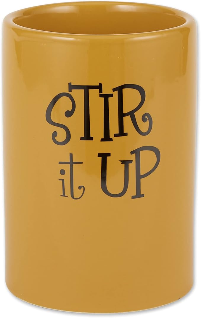 DII Kitchen Accessories Retro Collection, Ceramics, Utensil Holder, Honey