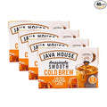 JAVA HOUSE Salted Caramel Latte Cold Brew Coffee Pods, (48 Count) Peel and Pour Pods Hot or Iced