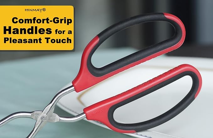 Extra Long Scissor Tongs 15-Inch Stainless Steel Barbecue Grilling Tongs