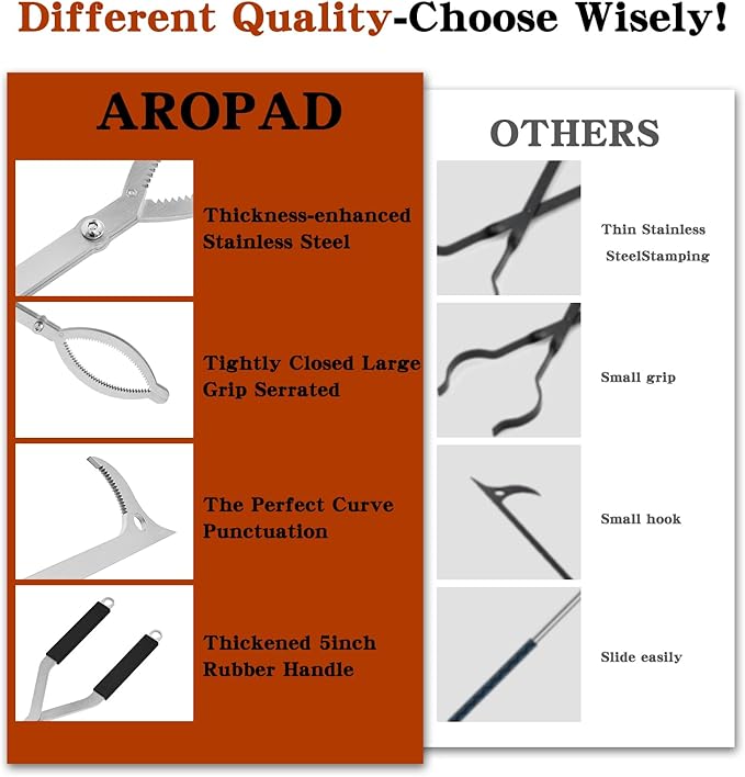 36" Stainless Steel Fire Log Tongs Firewood Grabber and Fire Poker Set,Large Fire Pit Tool Outdoor/Indoor Bonfire Campfire Backyard Deck Camping Log Grabber Safely Moves Firewood