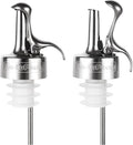 Wine Stopper & Pourer 2 in1,Bottle Stopper,Wine Bottle Stopper,Bar Pour Bottles,Suitable for Alcohol, Wine for Bar Accessories-2Pcs