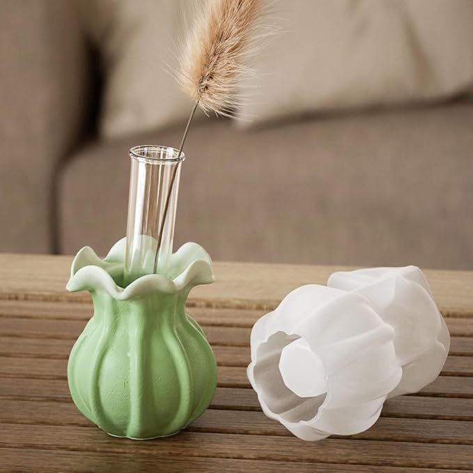 Resin Vase Mold, 1 Pcs vase Silicone Molds vase Resin Mold for Resin Art DIY vase Pens Holder Perfume Diffuser Bottle