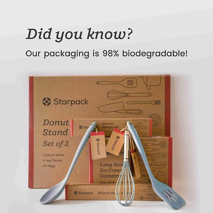 Starpack 'Get a Grip' Silicone Kitchen Tongs for Cooking 12 Inch - BBQ Silicone Tongs for Grill Heat Resistant to 600°F - Stainless Steel Utensils with Non Stick Rubber Tips for Serving Food