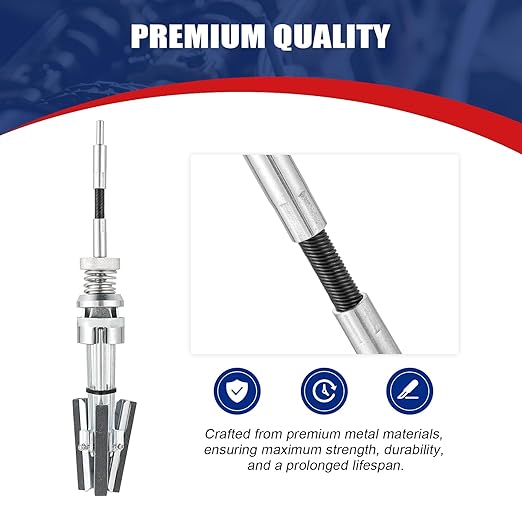 Engine Cylinder Hone Adjustable Deglazer Set for Grinding Holes from 2" to 7" in Diameter, Adjustable Brake Piston Honing Tools with Extra 3-Piece 3" Long Stones 220 Grit (3")