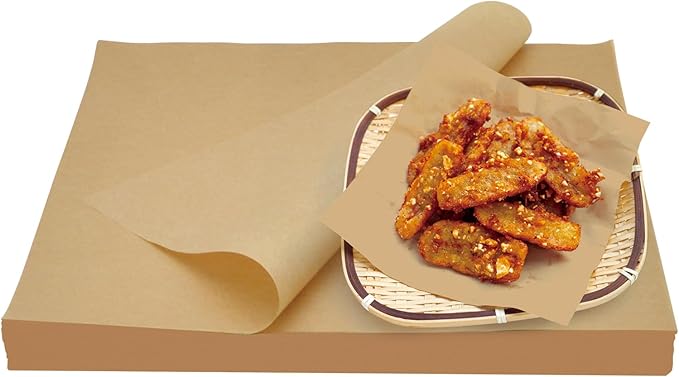 300 PCS Parchment Paper Sheets 12x12 Inch, Unbleached Parchment Paper for Baking, Non-Stick Precut Parchment Sheets for Baking Grilling Frying Steaming