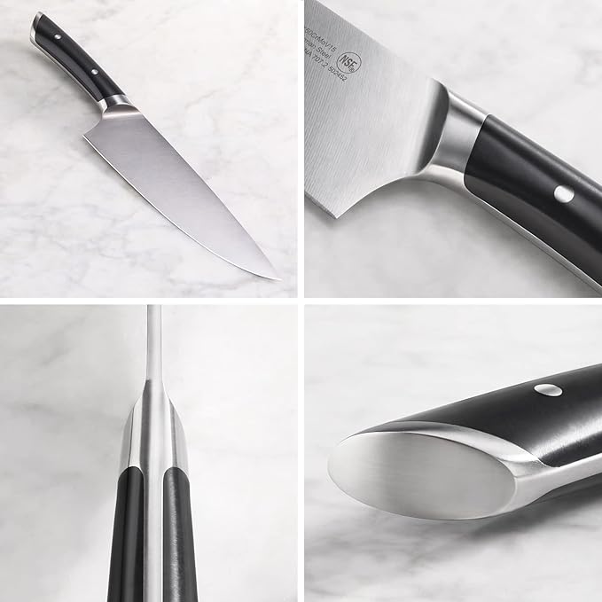 Cangshan HELENA Series German Steel Forged 7-Piece In-Drawer Knife Set (Black)