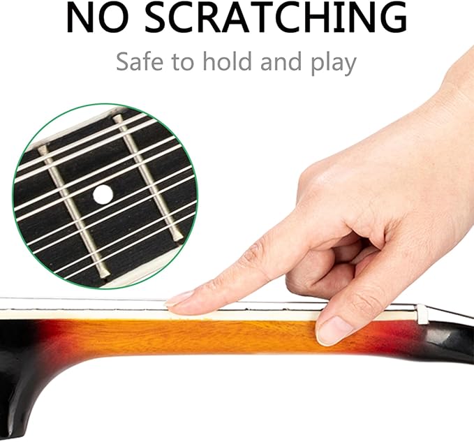 Elegant Mandolin Musical Instrument,A Style Mandolin Instrument with Guard Board,Glossy Sunburst Finish (Sunset)