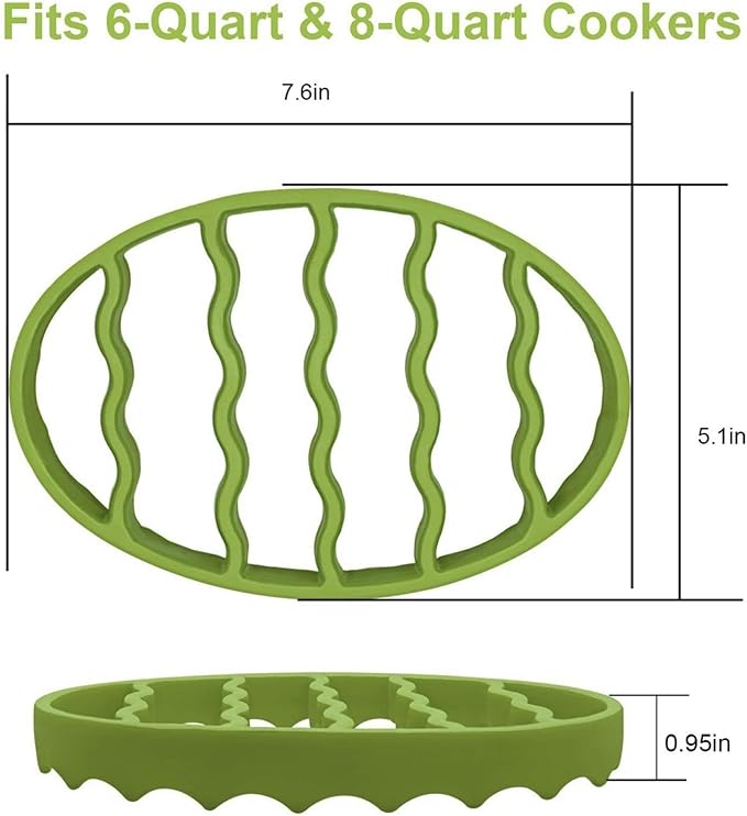 Slow Cooker Silicone Stand Grill Stand Slow Cooker Grill Grill Fits 6-Quart and 8-Quart Cookware