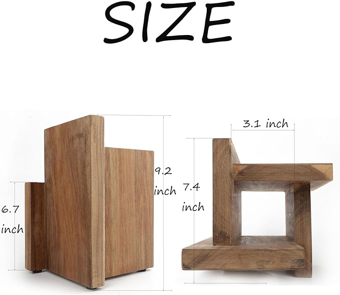 Knife Block With Strong Magnets,Magnetic Knife Holder without Knives,Display Stand and Storage Rack