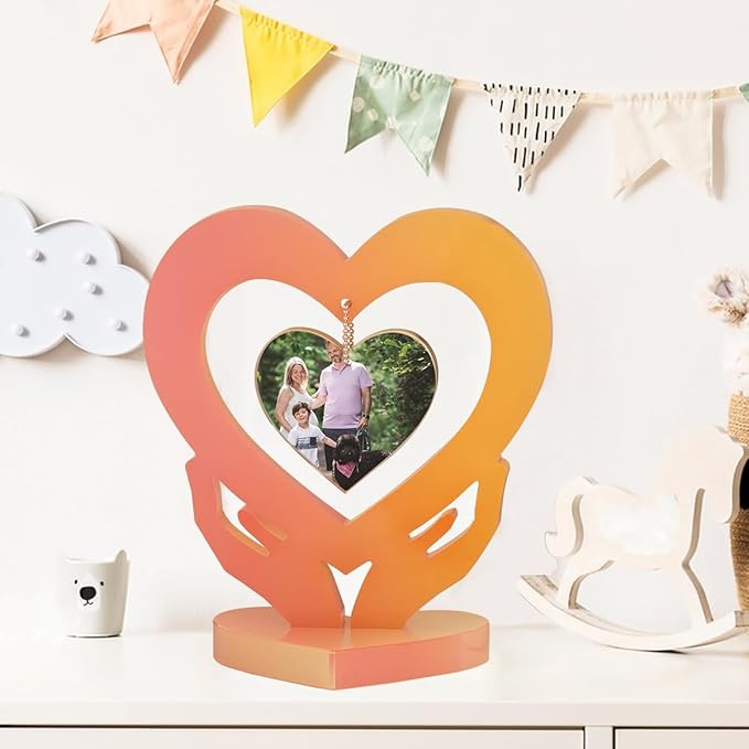 3 Sets Large Photo Frame Resin Molds, AIFUDA Heart Silicone with Love Mould for Epoxy Resin, DIY Picture Frame Mold for Casting Art Crafts