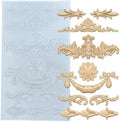 Silicone Mold for Polyclay Air Dry Clay Plaster Crafts Rococo Bow Swag
