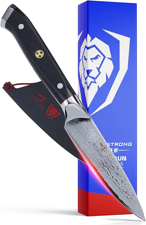 Dalstrong Shogun Series Chef Knife 8" ELITE Bundled with Paring Knife 3.5" Gift Set