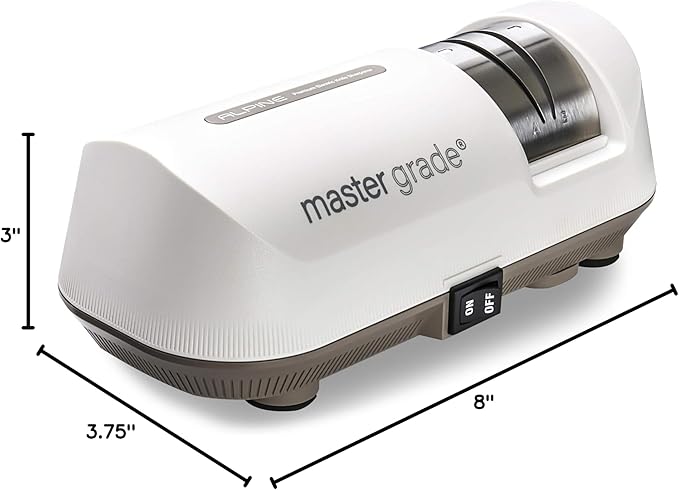 Alpine Electric Knife Sharpener, Knife Sharpeners for Kitchen Knives, Pocket Knife Sharpener