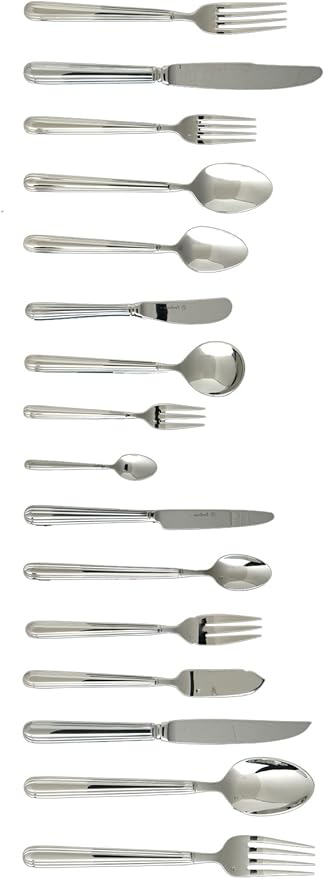 Fortessa Metropolitan 18/10 Stainless Steel Flatware Serving Spoon, 9.25-Inch
