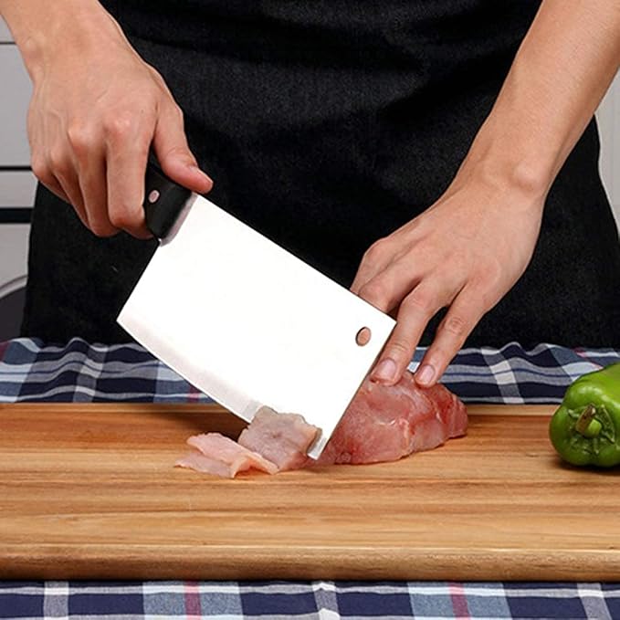 Kitory Cleaver Knife - German Steel Chopper Slicer - Super Sharp Full Tang Chinese Chef's Knife, Kitchen 2023 Gifts For Women and Men