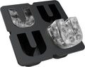 Customized Letter U Ice Cube Mold -Letter Silicone Ice Mold for Custom Ice Cube Mold and Baking Chocolate and Crafting Letter Molds, Ice Cube Molds for Cocktails & Whiskey with Custom Letters