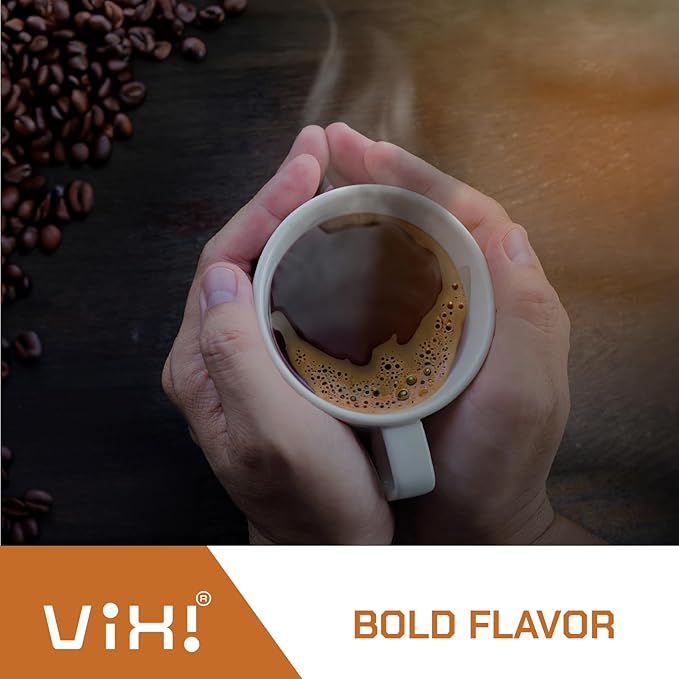 VIXI Drip Coffee Blended, 24 Bags, Ground Coffee, Medium Roast, Hanging Ear, Arabica Blend Robusta, Smooth and Balanced Flavor, Single Serving, Natural Vietnamese Coffee