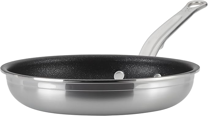 Hestan ProBond Forged TITUM - Professional Clad Stainless Steel, Nonstick, Frying Pan, (8.5-Inch), Induction Compatible, Made without PFOAs