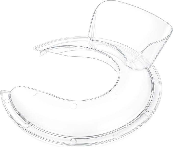 Pouring Shield for Kitchenaid Mixer, Kitchenaid Splash Guard for Tilt-Head Stand Mixers 4.5-5 Quart, Kitchenaid Pouring Shield Fits for Kitchenaid Stainless Steel, Glass, Ceramic Bowls