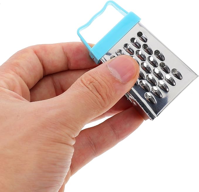 6Pcs Stainless Steel Mini Cheese Graters Kitchen Square Slicer Ginger Mini Zester Vegetable Grater Food Shredder 2.63X1.45X1.06Inch