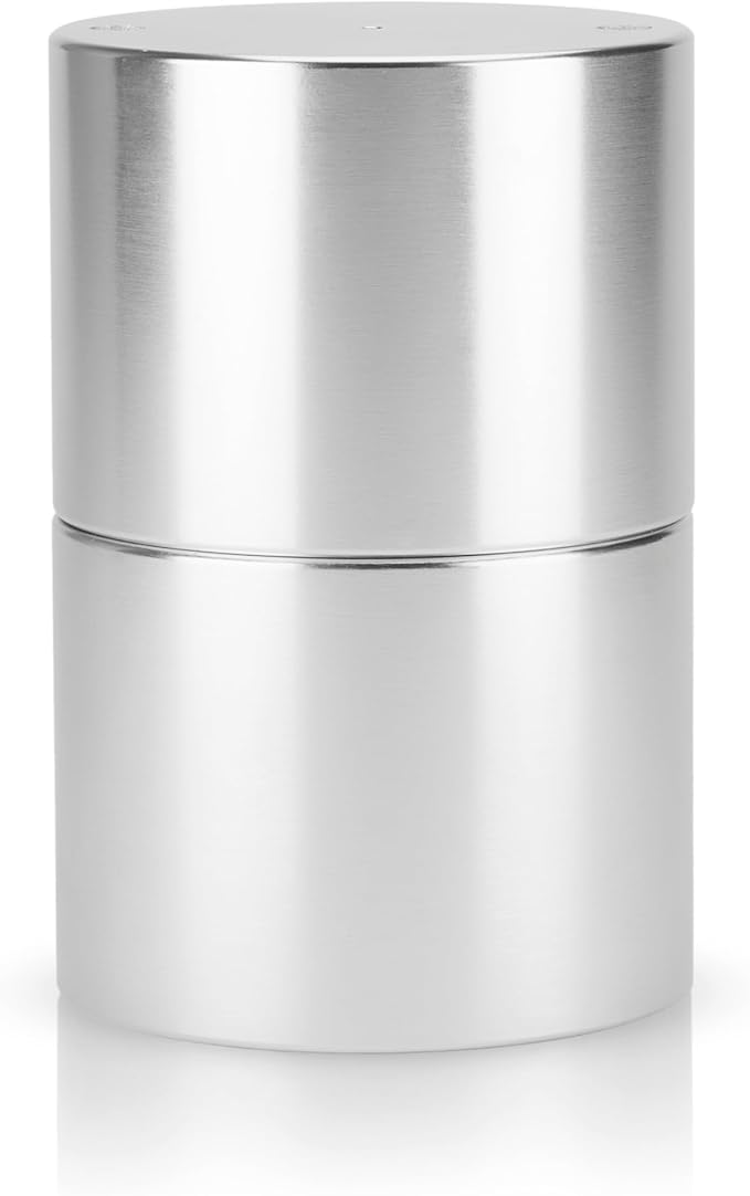 Viski Ice Ball Press Aluminum Ice Press for Whiskey Bourbon Scotch Old Fashioned Cocktail & Rocks Beverage, Clear Ice Ball Maker Mold Size, Barware Equipment & Gift Essentials, 55mm / 2.1", Silver