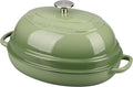 Enameled Oval Cast Iron Dutch Oven Pot with Lid, Bread Dutch Oven for Sourdough Bread Baking, 6QT, Pistachio Green