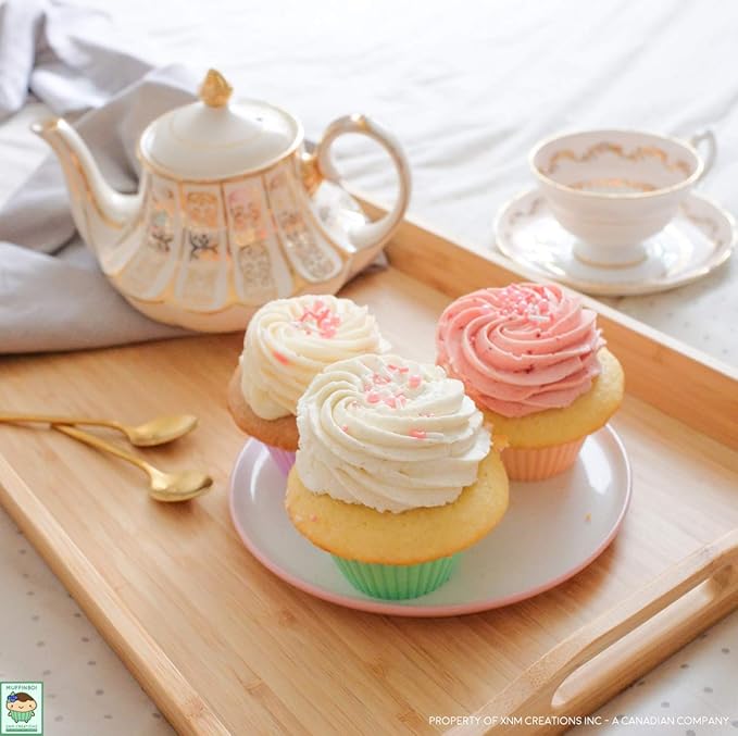by XNM Creations, Premium Grade Silicone Cupcake and Muffin Liner Molds Baking Cups (Pastel), Pack of 24