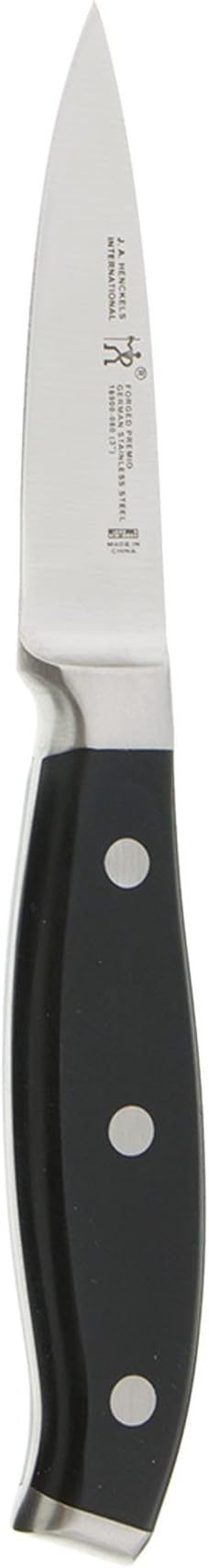 HENCKELS Forged Premio 3-inch Paring Knife, Black/Stainless Steel