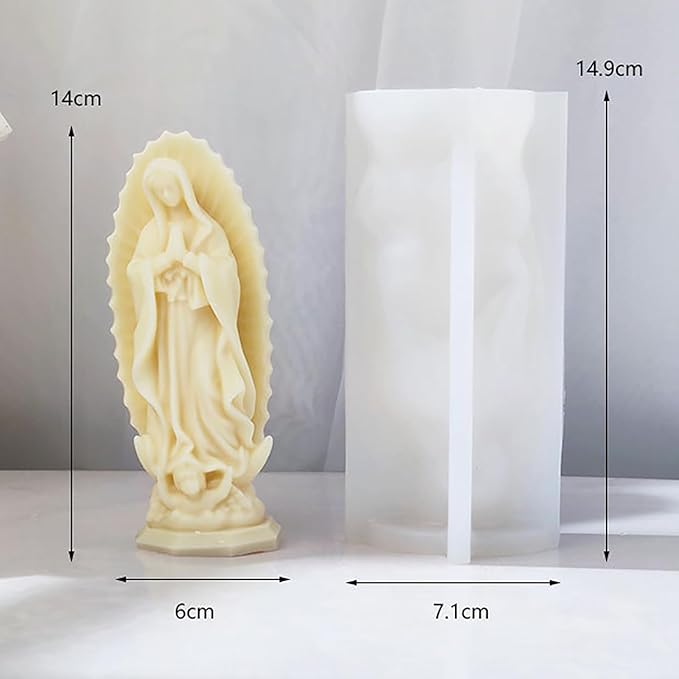 Girl Sister Angel & Mary Resin Casting Molds - Silicone 3D Animal Molds for Candle Making & Home Decor