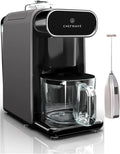ChefWave Milkmade Non-Dairy Milk Maker (Black/Silver) with Handheld Milk Frother (2 Items)