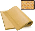 100 Pcs Unbleached Parchment Paper Baking Sheets, 12x16 Inches Non-Stick Precut Baking Parchment, Perfect for Baking Grilling Air Fryer Steaming Bread Cup Cake Cookie