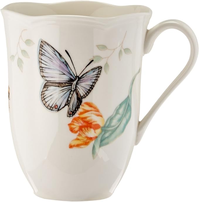 Lenox 6342794 Lenox Butterfly Meadow 18-Piece Dinnerware Set White