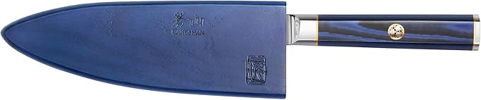 Cangshan KITA Series 6-Inch Chef's Knife with Sheath, High Carbon X-7 Damascus Steel, 501394