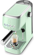 CASABREWS 3700 Essential Espresso Machine 20 Bar, Compact Coffee Maker with Steam Frother for Cappuccino, Latte, 43.9oz Water Tank, Pastel Green