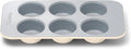 Caraway Nonstick Ceramic 6 Cup Muffin Pan – Non-Toxic, PTFE & PFOA Free – Oven Safe – Aluminized Steel Core – Small Muffin Pan for Baking Cupcakes, Muffins & More - Cream