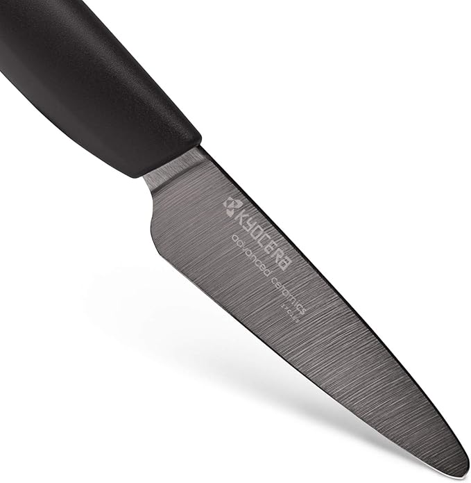 Kyocera Advanced Ceramic Revolution Series 3-inch Paring Knife, Black Blade