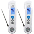 Sper Scientific Dual Function Infrared & Probe Food Safety Thermometer 800115 - Non-Contact Infrared Surface Temperature & Foldable Probe for Internal Temps, Fast & Accurate for Kitchens & more - 2 pc