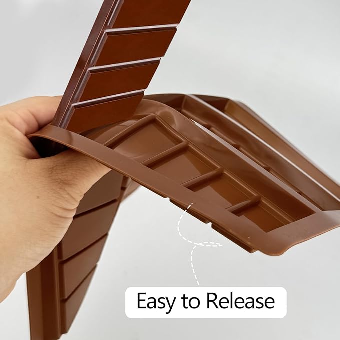 Chocolate Bar Mold Deep, Thick Silicone Dubai Chocolate Bar Molds Knafeh Pistachio Break Apart Candy Stuffed Bar Molds