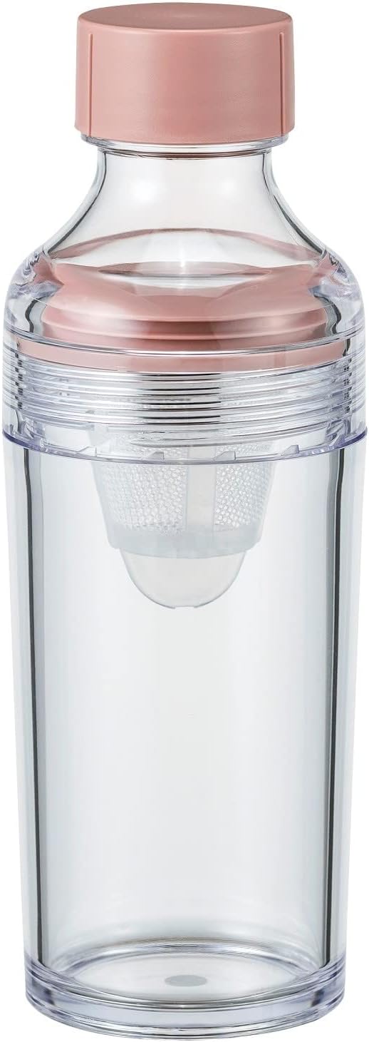 Hario Cold Brew Tea Portable Bottle, 160ml, Smoky Pink