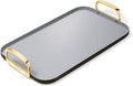 Caraway Double Burner Griddle - 19x12” Griddle Pan - Non-Stick Ceramic Coated - Non Toxic, PTFE & PFOA Free - Oven Safe & Compatible with All Stovetops - Black