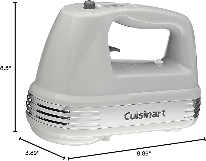 Cuisinart HM-90SCGR Power Advantage Plus 9-Speed Handheld Mixer with Storage Case, Cool Grey
