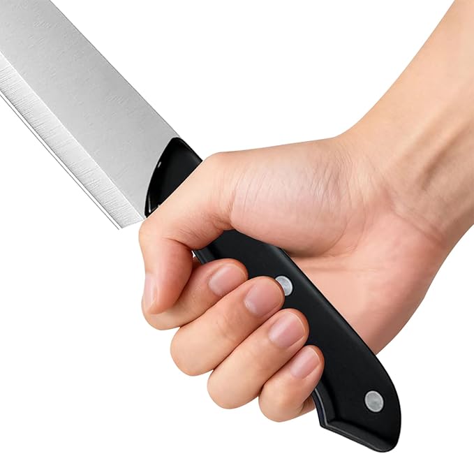 Chef's Knife, 8 Inch High Carbon Stainless Steel Kitchen Knife, Super Sharp Chef Knife, Ergonomic Non-Slip Handle for Cutting, Slicing, Chopping, Dicing, Mincing and Restaurant, Kitchen