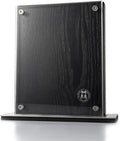 Schmidt Brothers - Black Midtown Magnetic Knife Block, Universal Cutlery Storage For 8-10, Acacia Hardwood and Acrylic Shield
