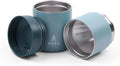 VSSL - Nest Pour Over Coffee Set | Coffee Maker for Camping | All-In-One Travel Pour Over | Transportable Dripper, 10oz Stainless Steel Travel Mug | Compact Storage & Adventure Ready | Everglade