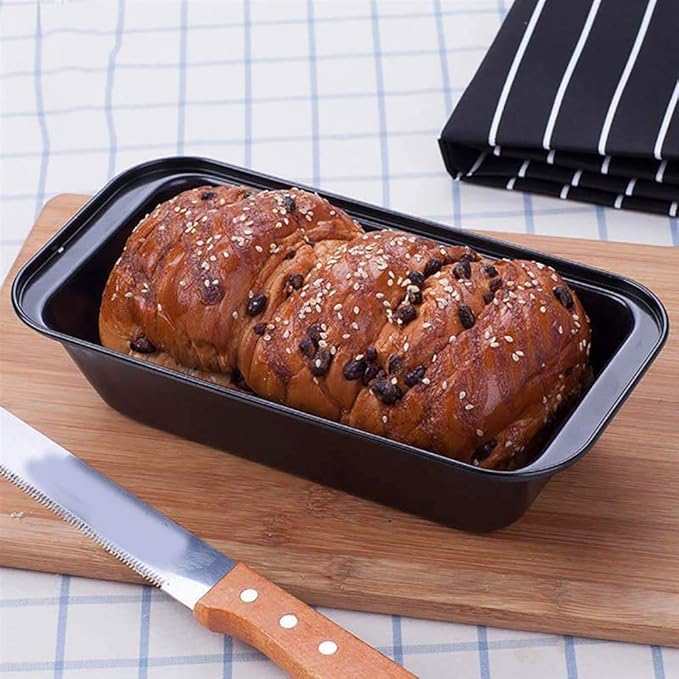 Nonstick Loaf Pan,8.5 x 4.5 Inch Carbon Steel Toast Pan for Baking Bread with Oven, Gray set of 2