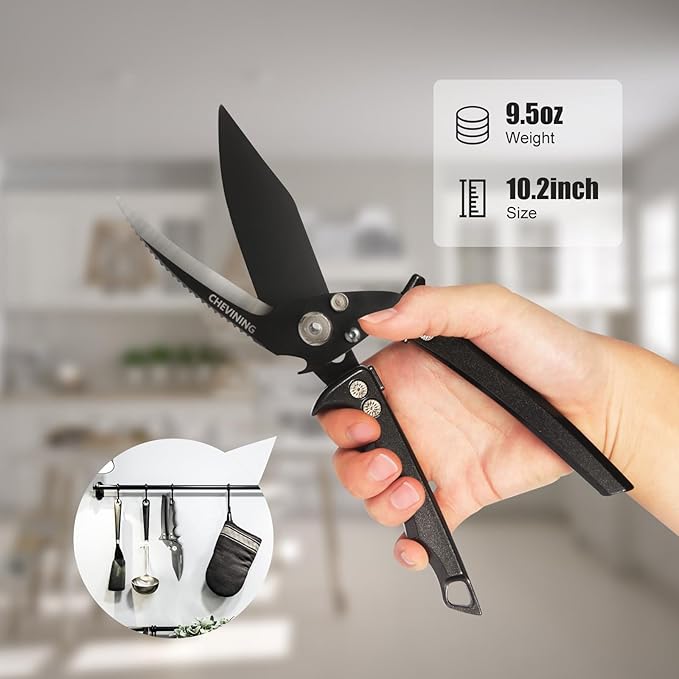 Kitchen Shears,All-Purpose Kitchen Scissors for Food Cutting, Rust-Resistant kitchen Shears Heavy Duty Food Scissors Removable Blades
