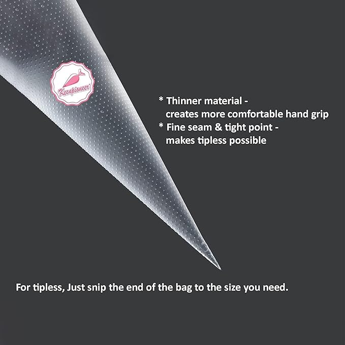 KEENPIONEER Disposable Piping Bags 14inch, 400 count